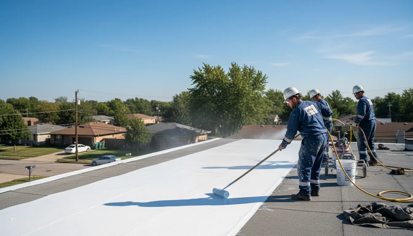 Commercial roof coating in Harris, NC near me